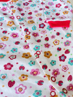 Pink with Flowers – Sleepsuit
