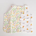 Reversible Muslin Baby Jabla — Boat / Elephant Print