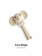 Elephant Rattle Teether -Biege