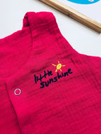 Crinkle Muslin Vest – With Little Sunshine Embroidery