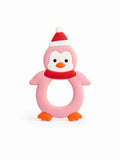 Penguin (Pastel Pink) – Silicone Teether