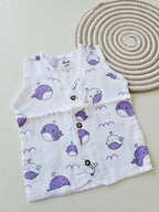 Fish- Muslin Button Jabla