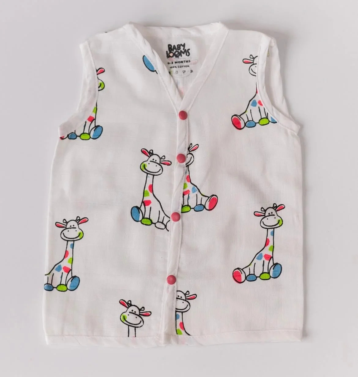 Giraffe – Muslin Button Jabla