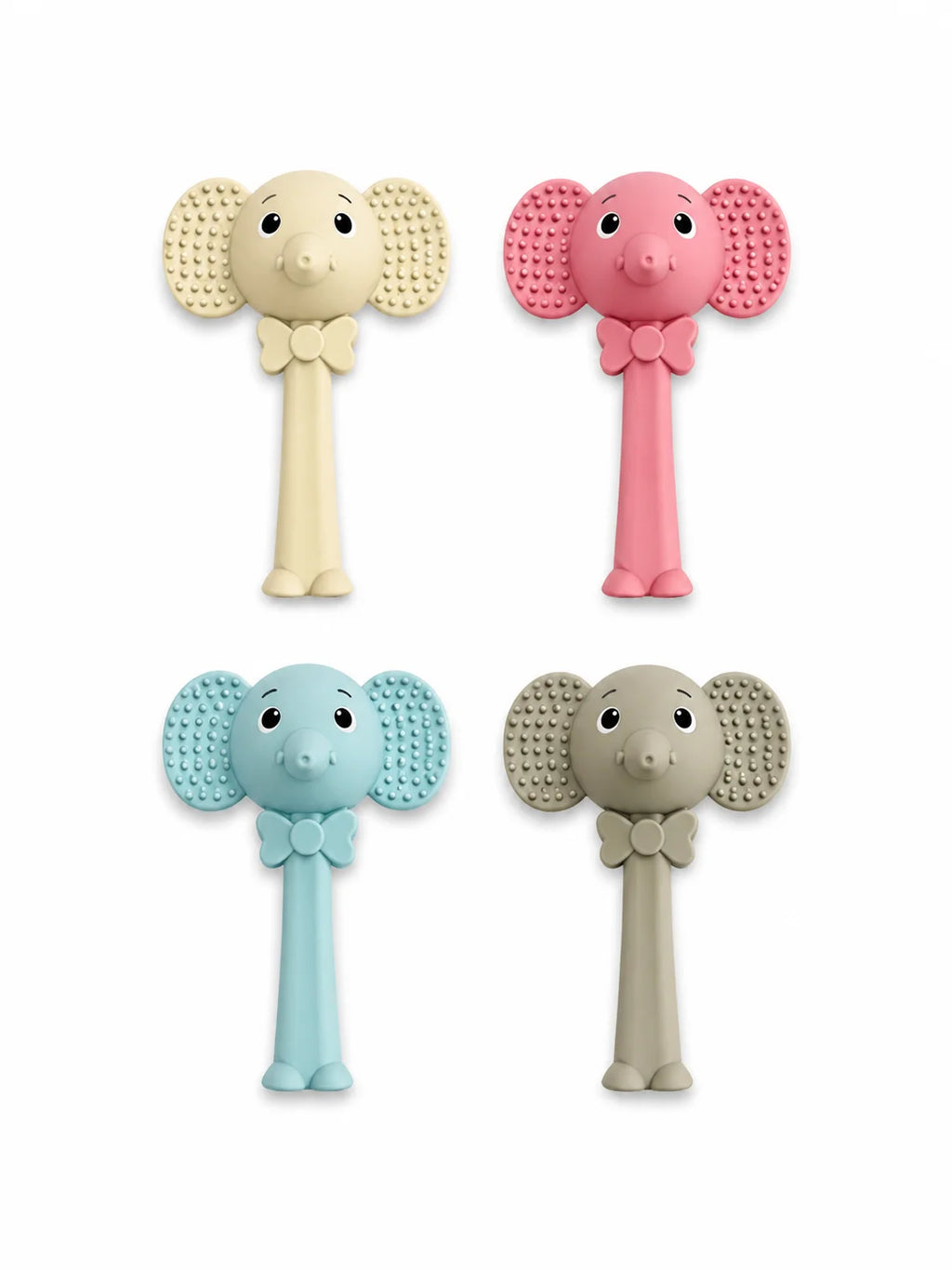 Elephant Rattle Teether -Biege