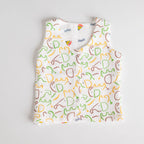 Reversible Muslin Baby Jabla — Boat / Elephant Print