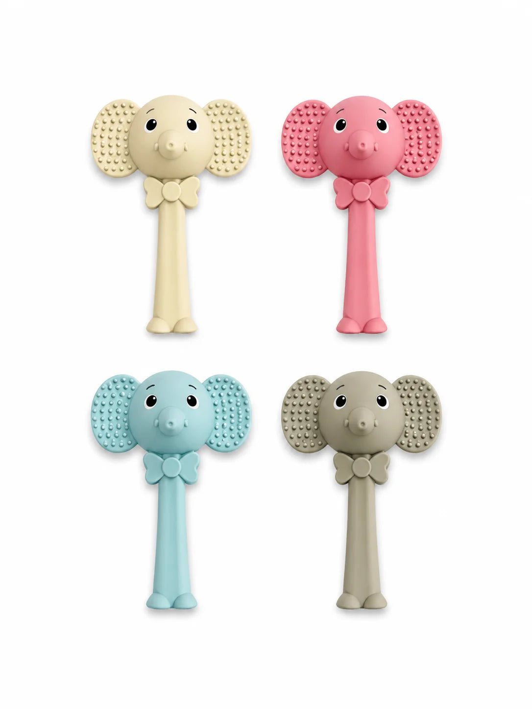 Elephant Rattle Teether -Blue