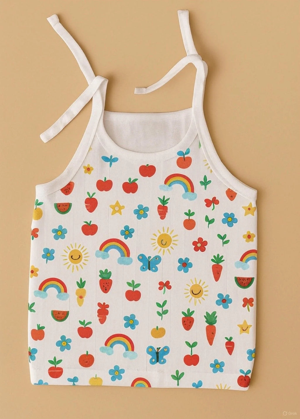 Colorful Rainbow Knot Jabla – 100% Cotton for Newborns