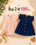 Combo 2 – Cotton Frocks | Bunny & Polka Dots