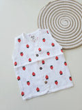 Strawberry – Muslin Button Jabla
