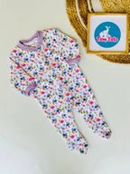 Purple with Flowers – Sleepsuit