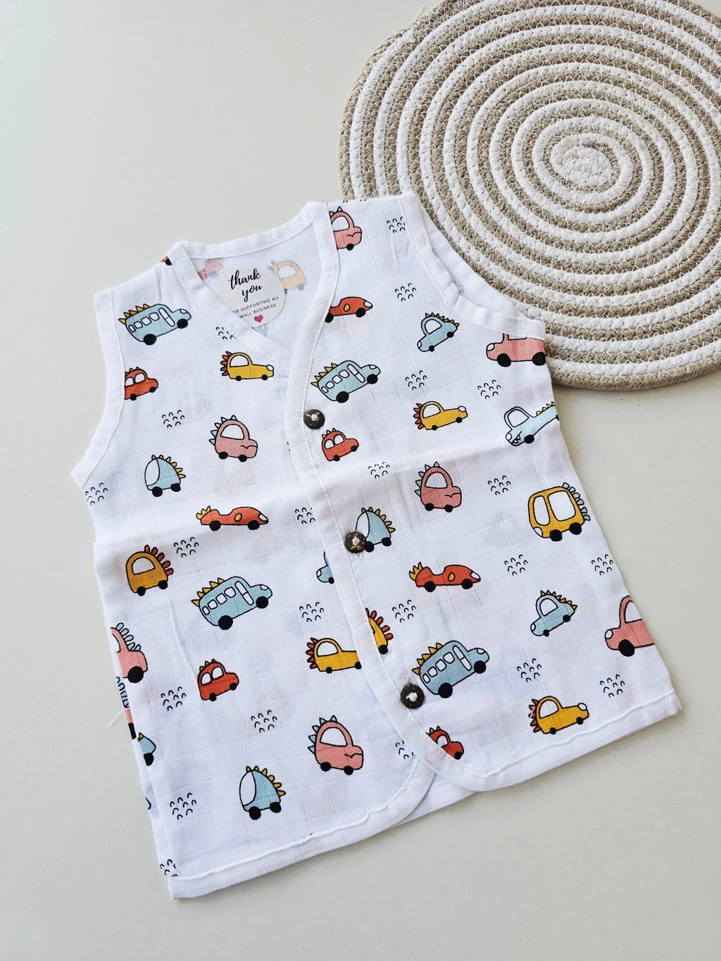 Car – Muslin Button Jabla