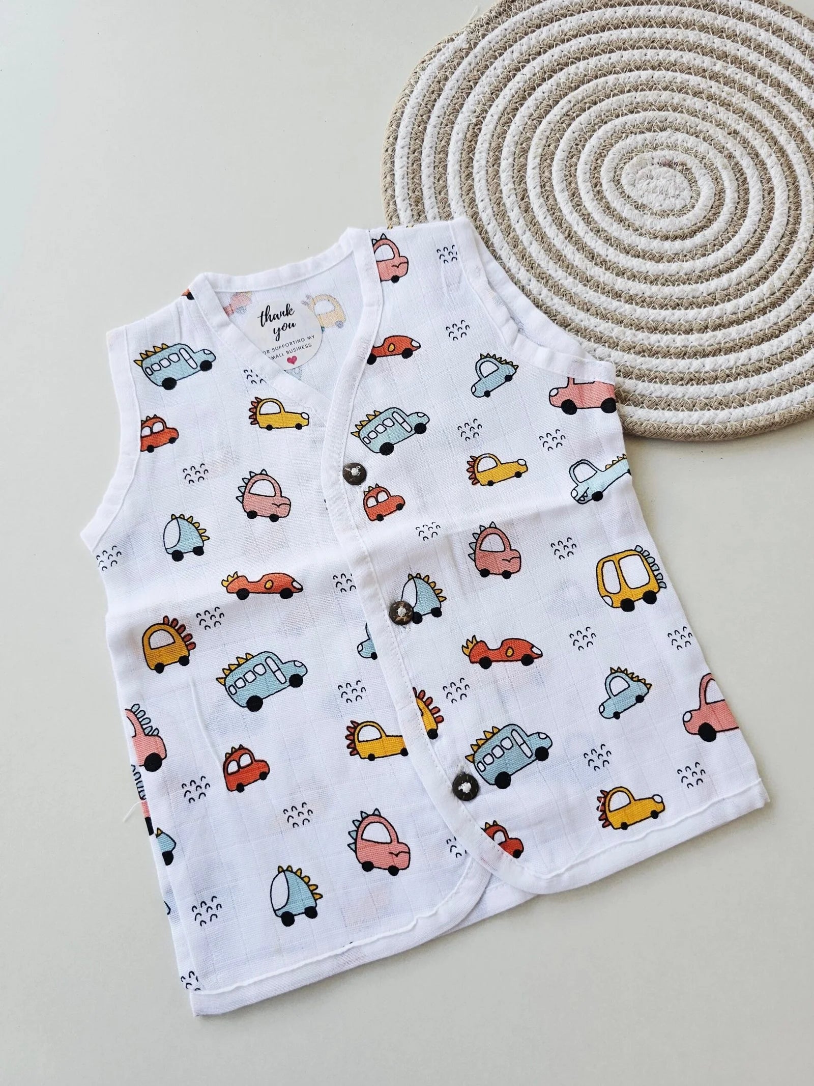 Car – Muslin Button Jabla