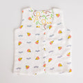 Reversible Muslin Baby Jabla — Boat / Elephant Print