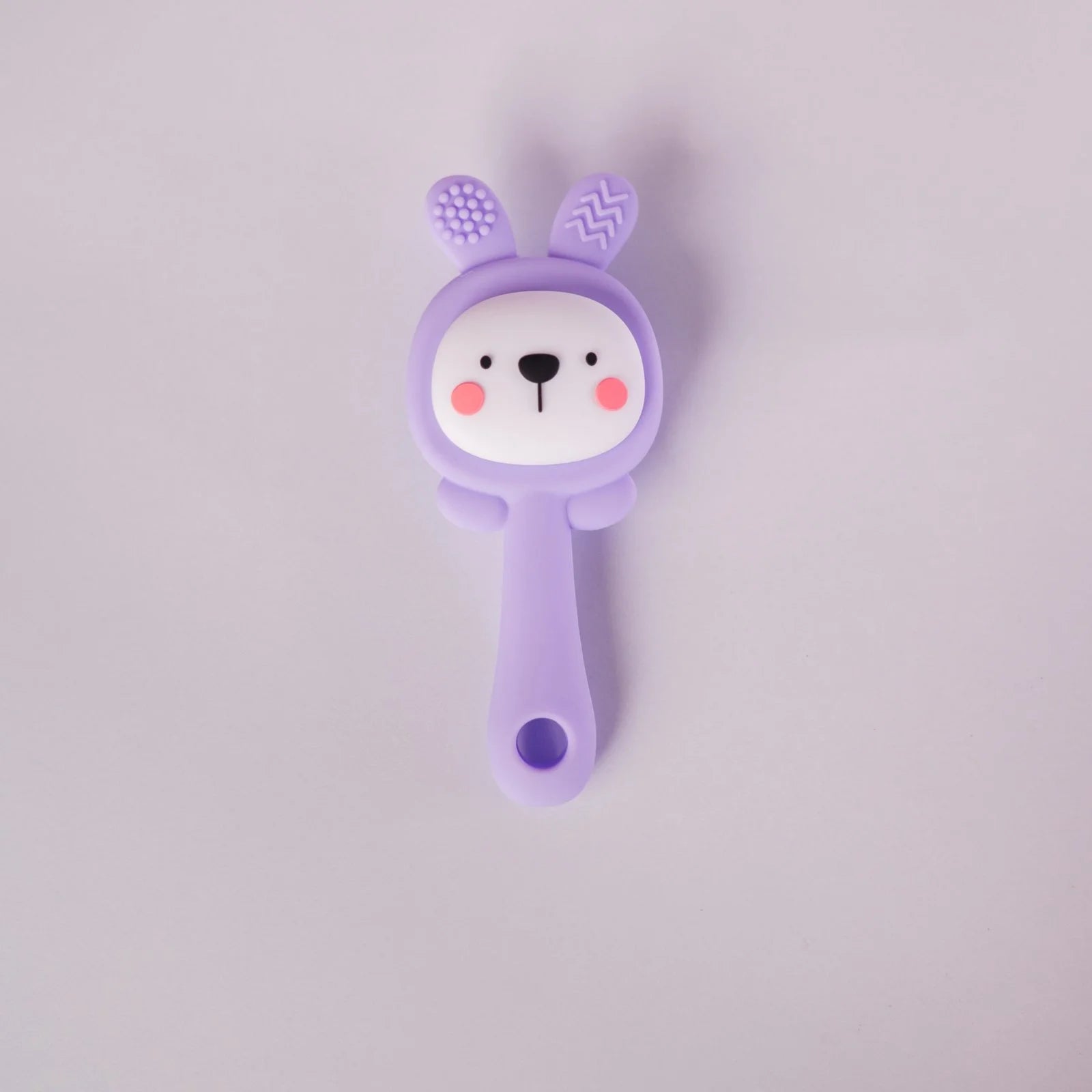 Bunny Rattle Teether – Purple