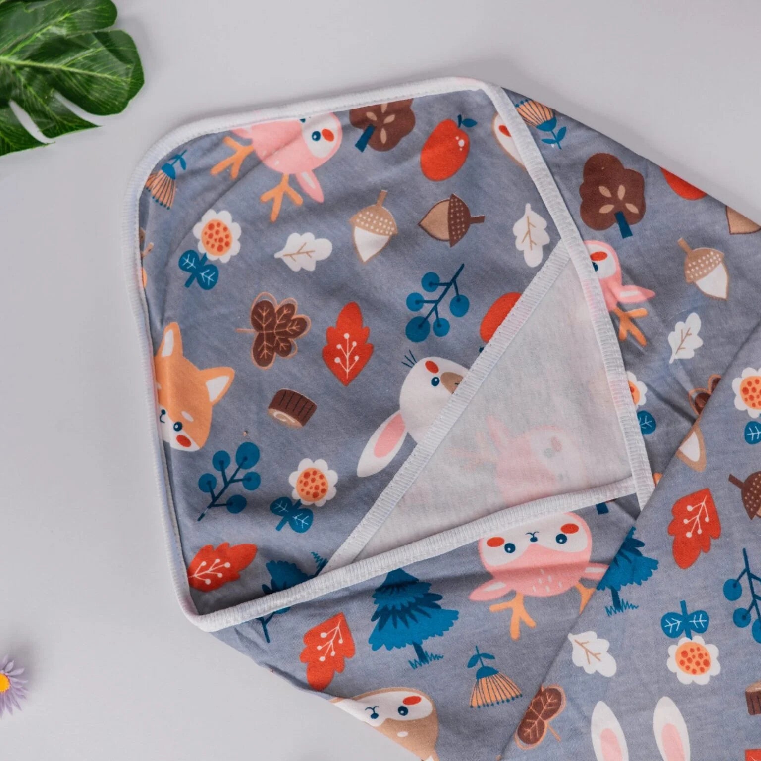 Newborn Receiving Blanket- Autumn Forest