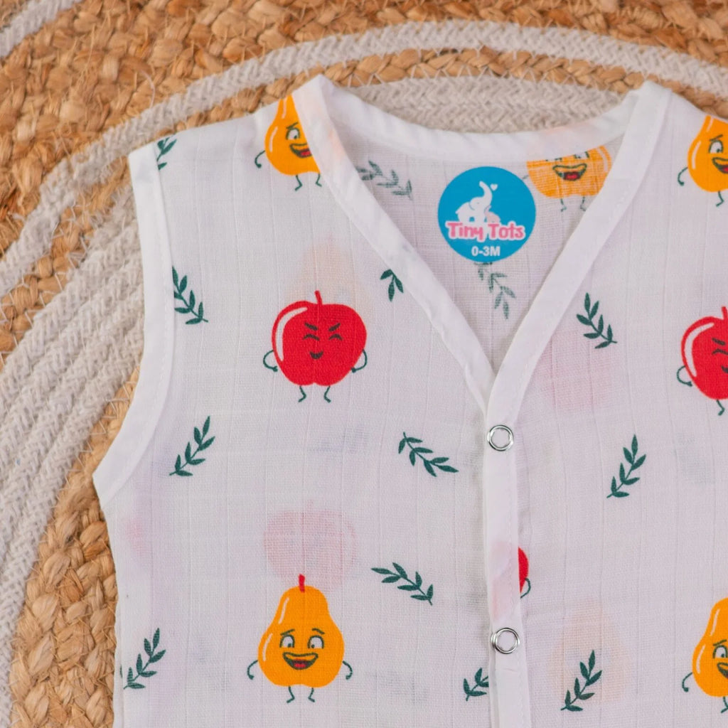 Cherry – Muslin Button Jabla