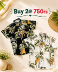 Combo 5 – Boys Cotton Shirts | Safari Black & Safari White