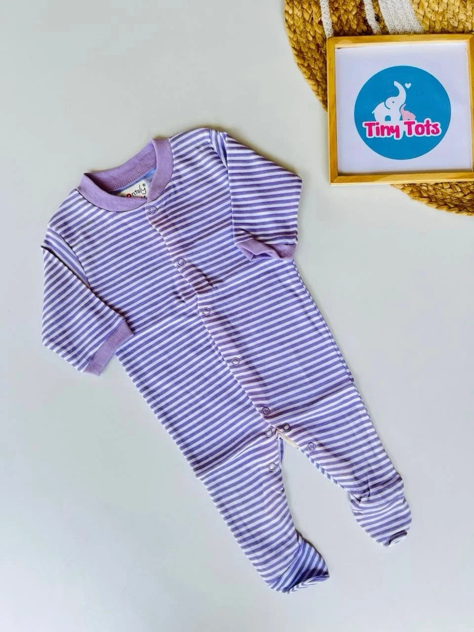 Violet Stripe – Sleepsuit