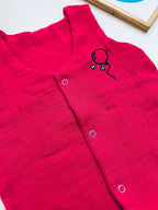 Crinkle Muslin Vest – With Balloon Embroidery