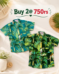 Combo 6 – Boys Cotton Shirts | Tropical Teal & Jungle Green