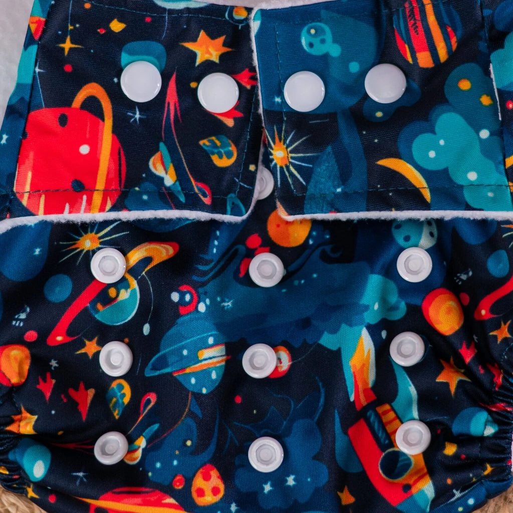 The Tiny Tots Organic Reusable Cloth Diapers – Space