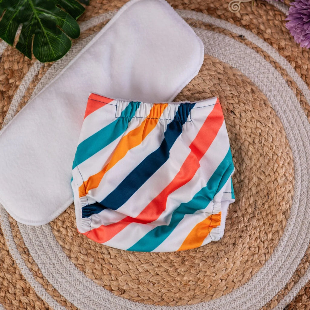 The Tiny Tots Organic Reusable Cloth Diapers – Stripe