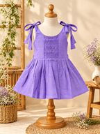Baby Silk Knot Frock – Lavender