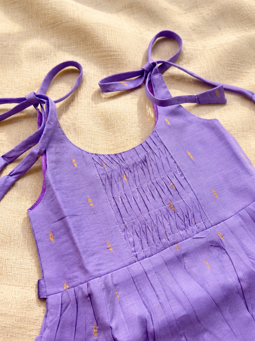 Baby Silk Knot Frock – Lavender