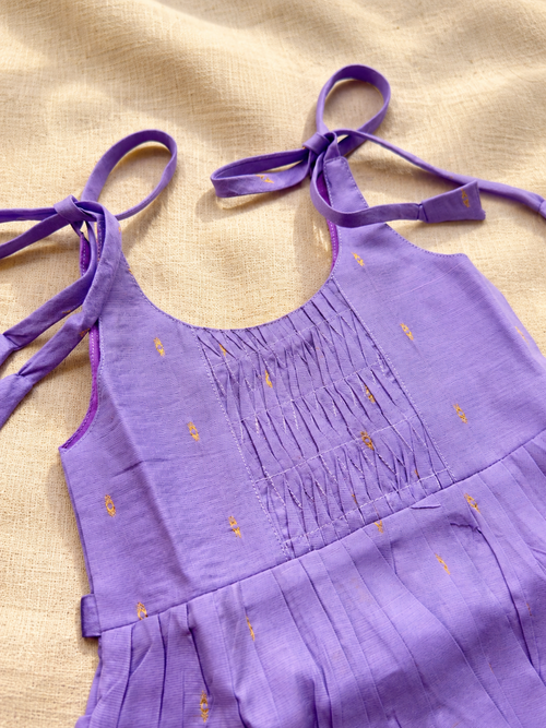 Baby Silk Knot Frock – Lavender