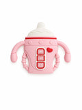 Feeding Bottle (Pastel Pink) – Silicone Teether