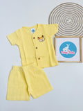 Muslin Sleeve Jabla Set – Yellow (Deer)