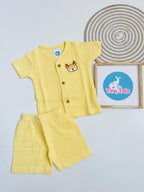 Muslin Sleeve Jabla Set – Yellow (Deer)