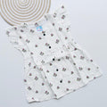 White Muslin Frock with Pink Floral Print for Girls – Soft, Breathable & Stylish
