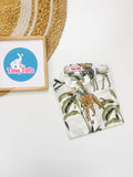 Baby Boy Safari Print Shirt – White Jungle Theme