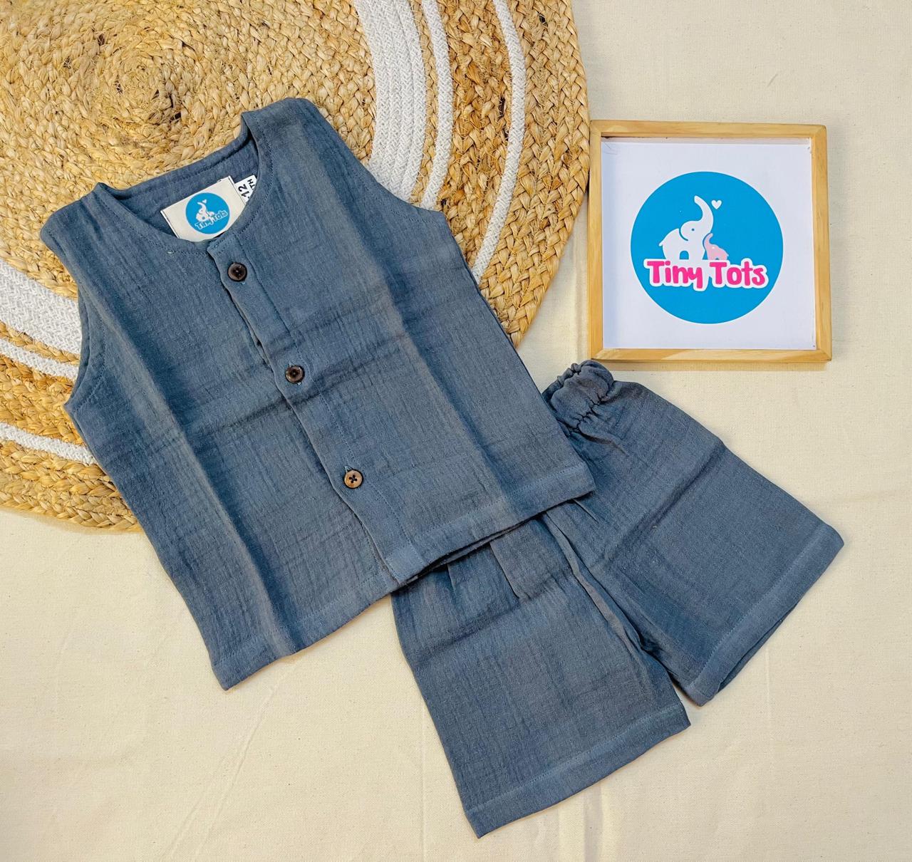 Jabla Short Set – Slate Blue