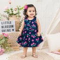 A Navy Blue Floral – Ria Frock