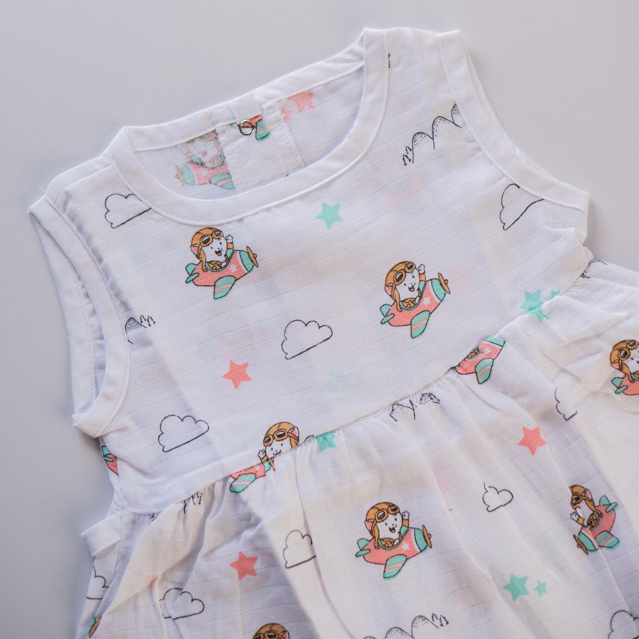 Parachute – Back Button Muslin Frock