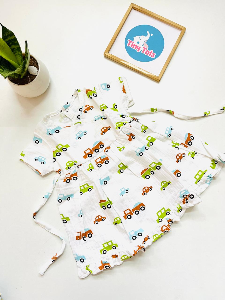 Car – Muslin Crossover Frock