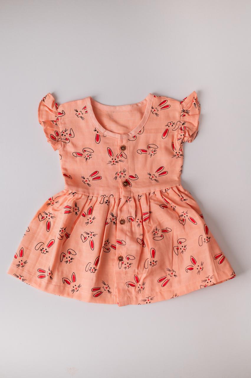 Bunny – Muslin Front Button Frock