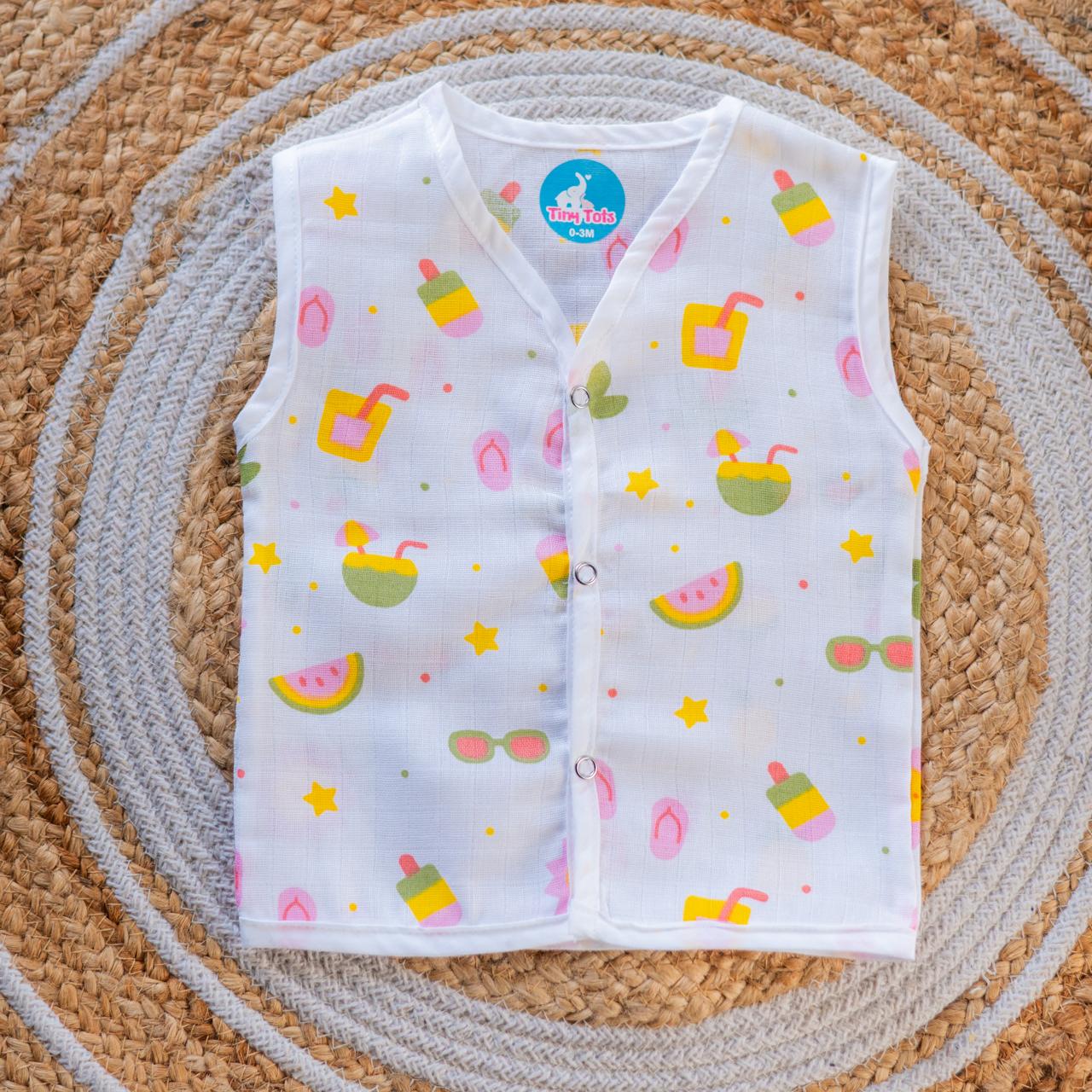 Fruits – Muslin Button Jabla