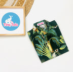 Baby Boy Jungle Print Shirt – Green Safari Theme
