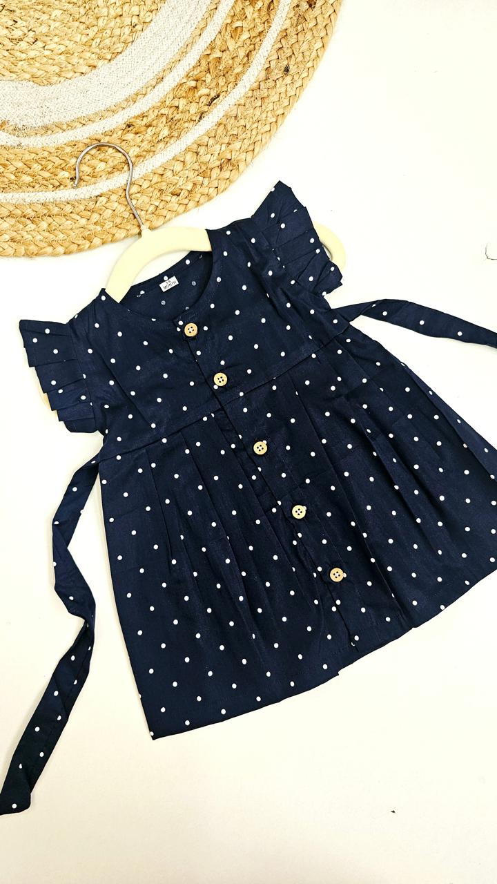 Polka Dot Print Frock – Cute & Comfortable New Collection