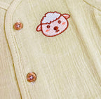 Muslin Sleeve Jabla Set – Pastel Pistachio Green (Sheep)