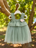 Sage Green Ruffle Net Baby