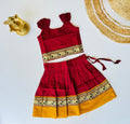 Narayanpet – Red with Mustard Yellow