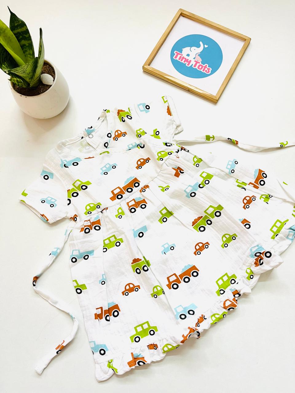 Car – Muslin Crossover Frock