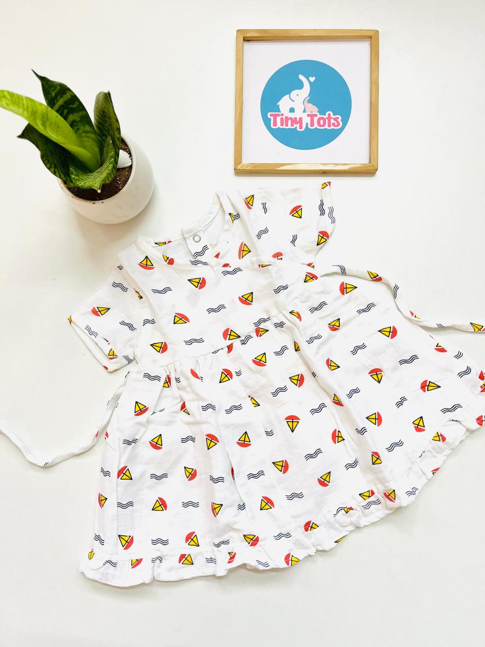 Ship – Muslin Crossover Frock