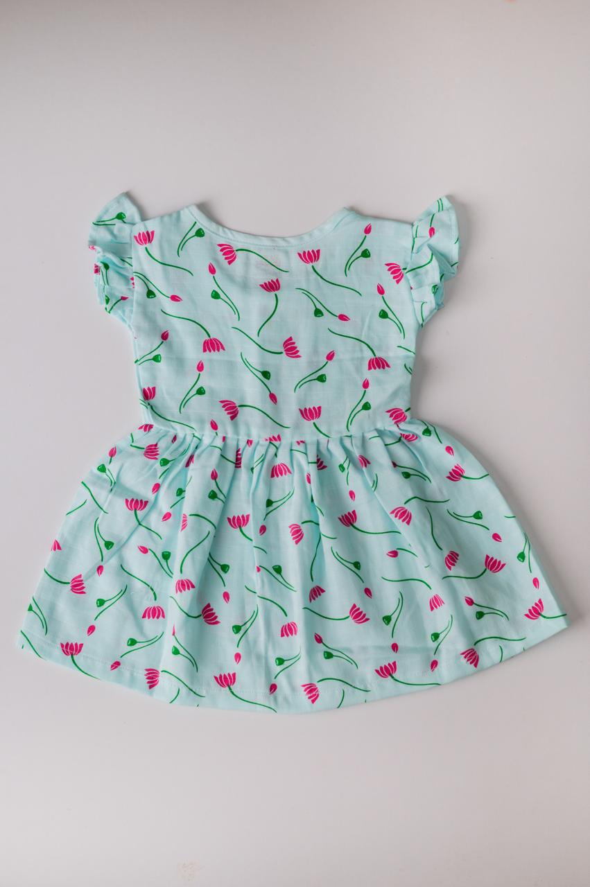 Pichwai – Muslin Front Button Frock
