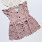 Floral Printed Muslin Frock for Girls – Soft, Breathable & Stylish