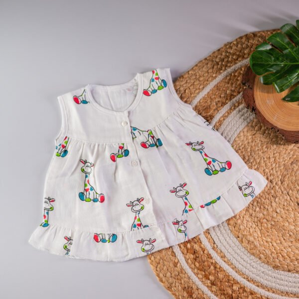 A Giraffe - Muslin Frill Frock